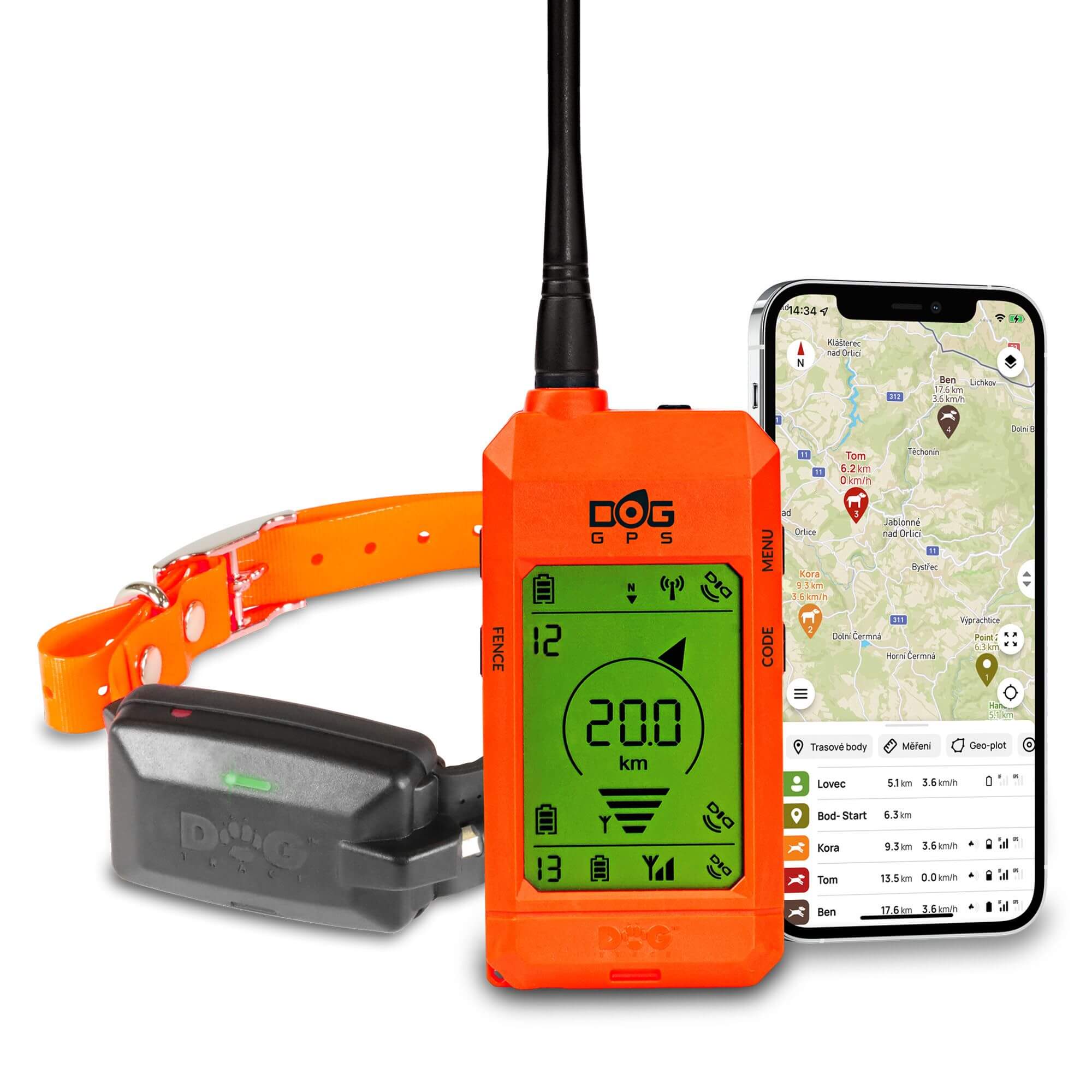 Vyhľadávacie zariadenie pre psov DOG GPS X30 Short