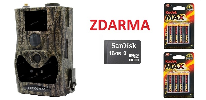 Fotopasca FOXcam SG880MK-18mHD + 16 GB SD karta a 8 ks batérií ZADARMO